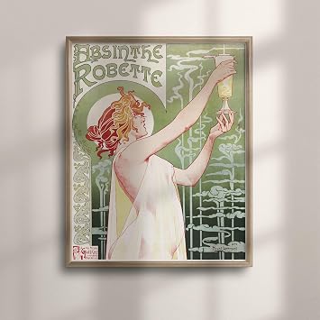 Absinthe Robette 1896 Poster - Art Nouveau, La Belle Epoque Vintage Art Print, French Classic Wall Decor, A4 A3 A2 Sizes, Farmhouse Chic Fine Art