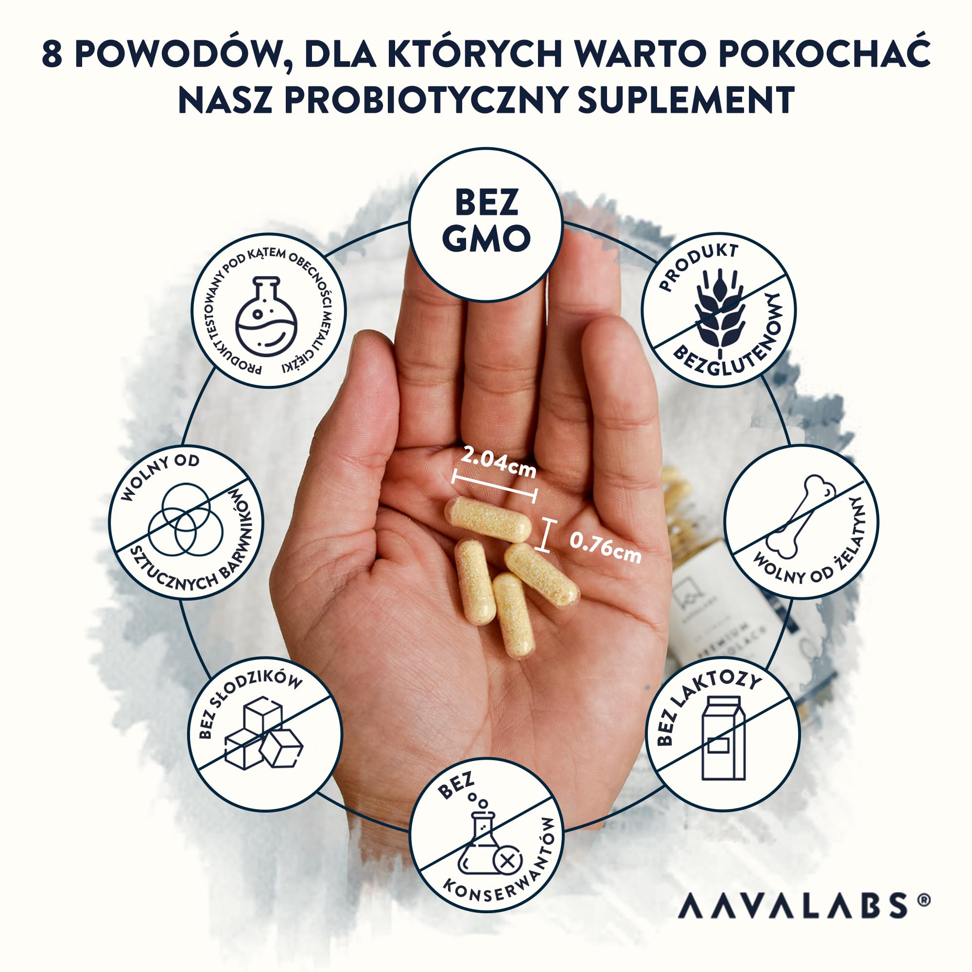 Biokompleks 120 miliardów CFU i 30 Szczepów Dobrych Bakterii (Lactobacillus Acidophilus i Bifidobacterium) w Jednej Porcji - 90 Kapsułek - Produkt Testowany Przez Firmę Zewnętrzną | Probiotyki z Lactobacillus Gasseri, Lactobacillus Reuteri, Lactobacillus