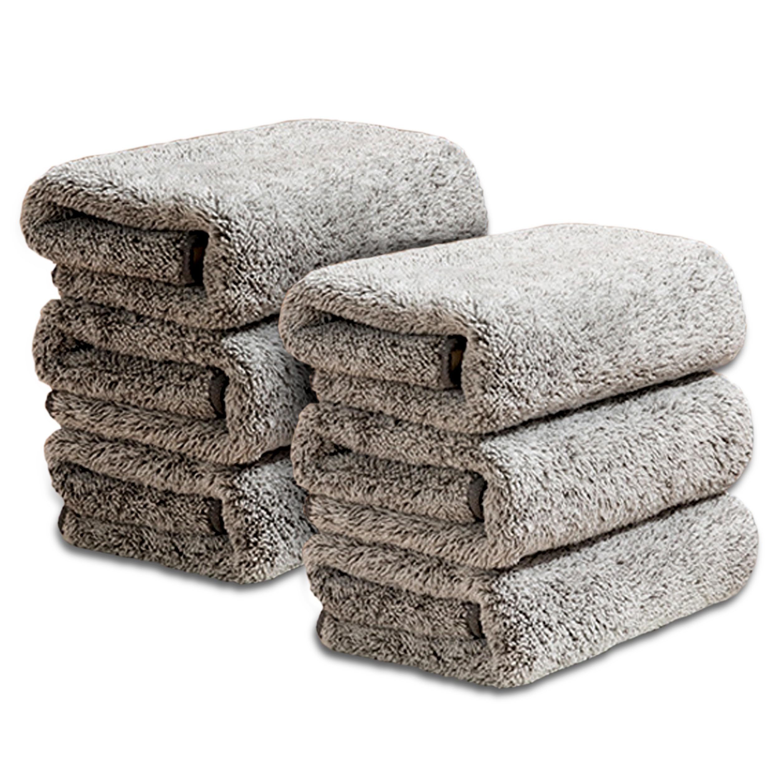 MONAMORE Microfiber Cleaning Cloth | Multi Purposes Kitchen Towel Set | Super Absorbent Reusable Cleaning Towels Kitchen Cloth | Lint Free Cleaning Cloth | 30x30cm (6)