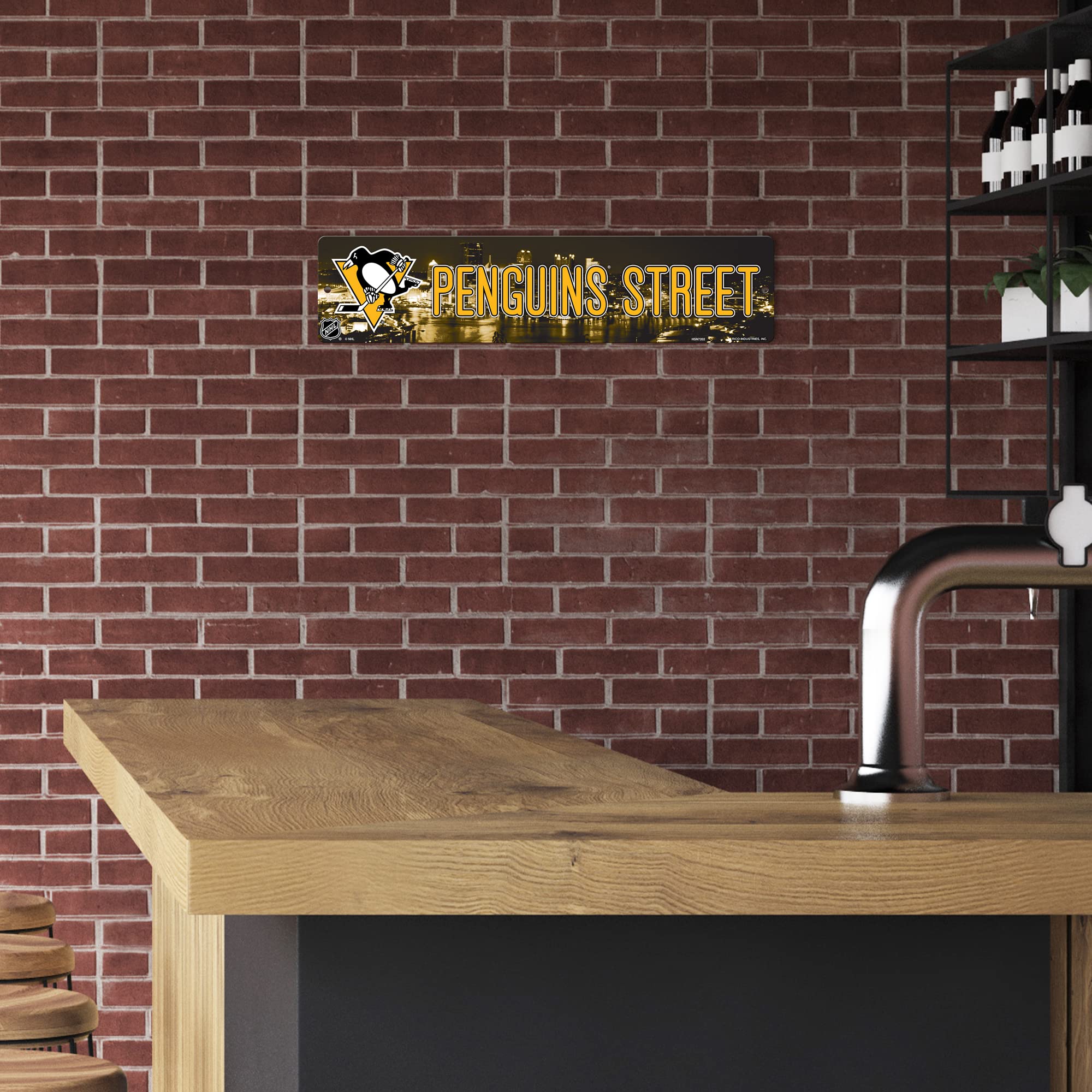 NHL Chicago Blackhawks Haute résolution Plaque de Rue Plastique