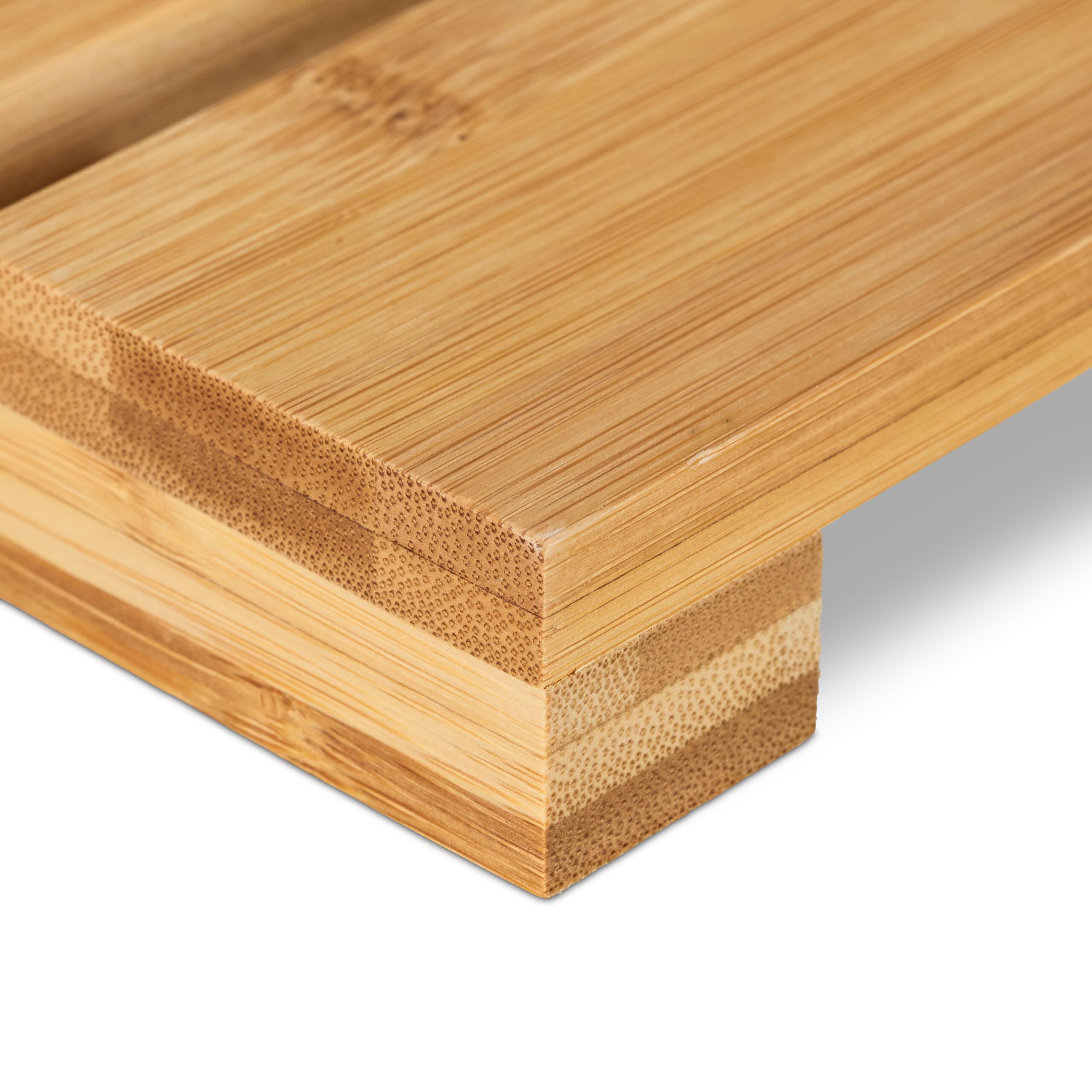 Relaxdays Pedana Doccia in bambù, 54 x 36 cm, Tappetino Antiscivolo per la Vasca e la Sauna, Interno e Esterno, Naturale