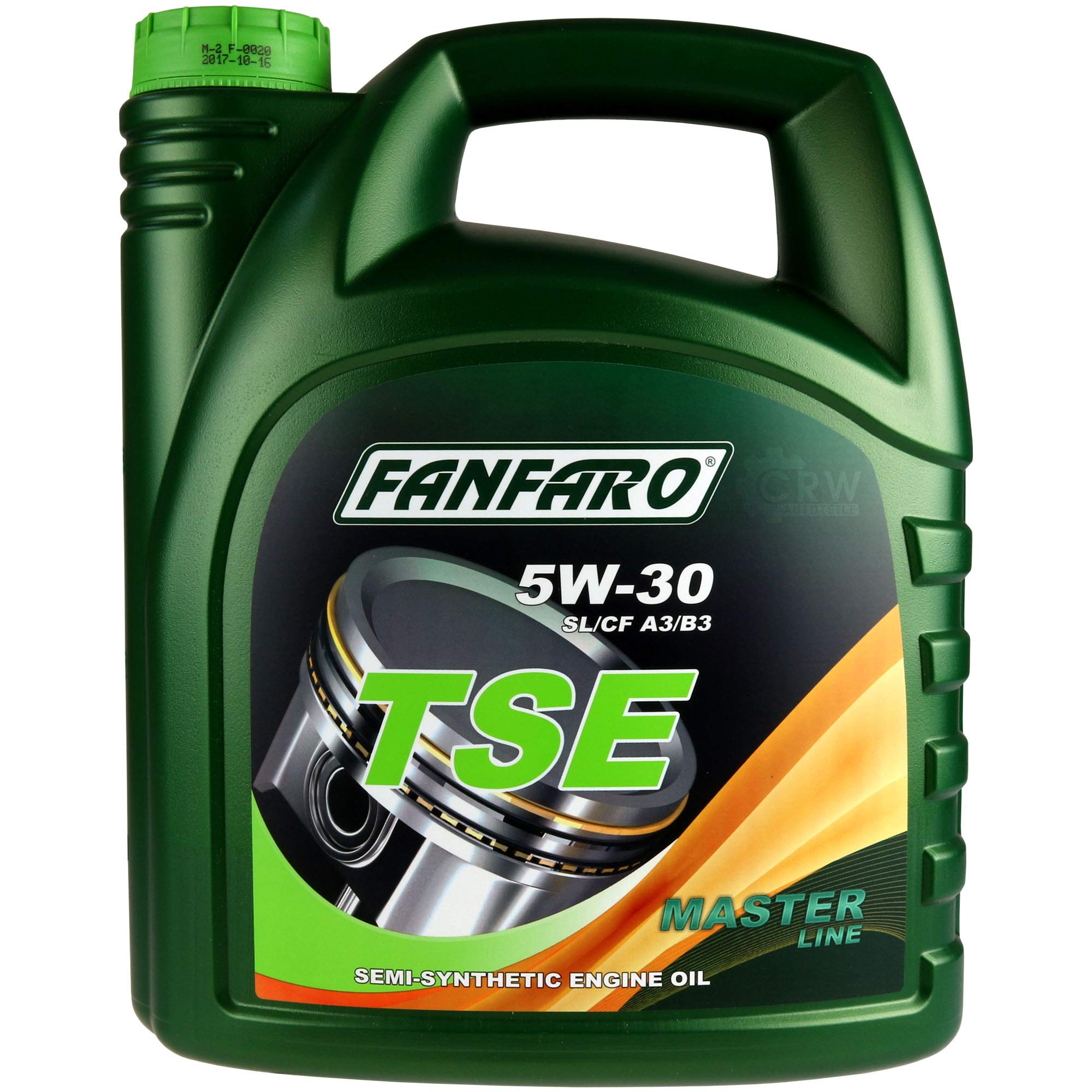 QR-Parts Fanfaro TSE 5W-30 Motoröl – 5x1 Liter, Teilsynthetisch, API SL/CF, Für Viele Fahrzeuge