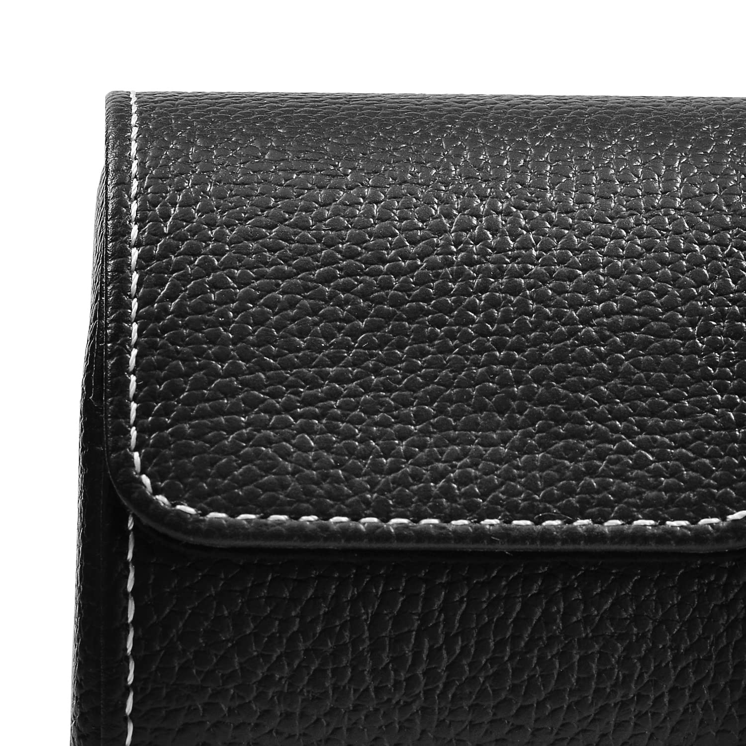 Oirlv Luxe PU Cuir Etui Montre,Boite a Montre Homme,Rangement Pour Coffret Cadeau Noël Anniversaire Boite Montre(Noir)