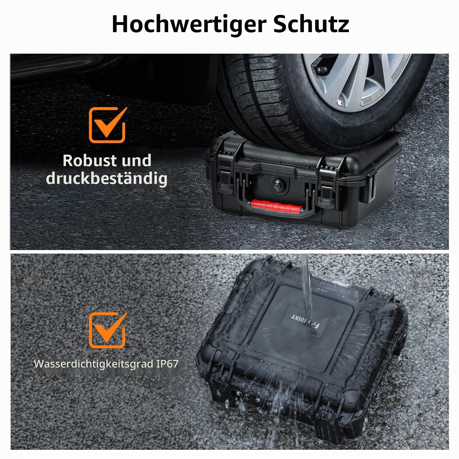 FPVtosky NEO 2 Koffer, Wasserdichter Tasche für DJI Neo 2 Fly More Combo Zubehör, Passt zu DJI RC-N3 Fernsteuerung [NUR Koffer]