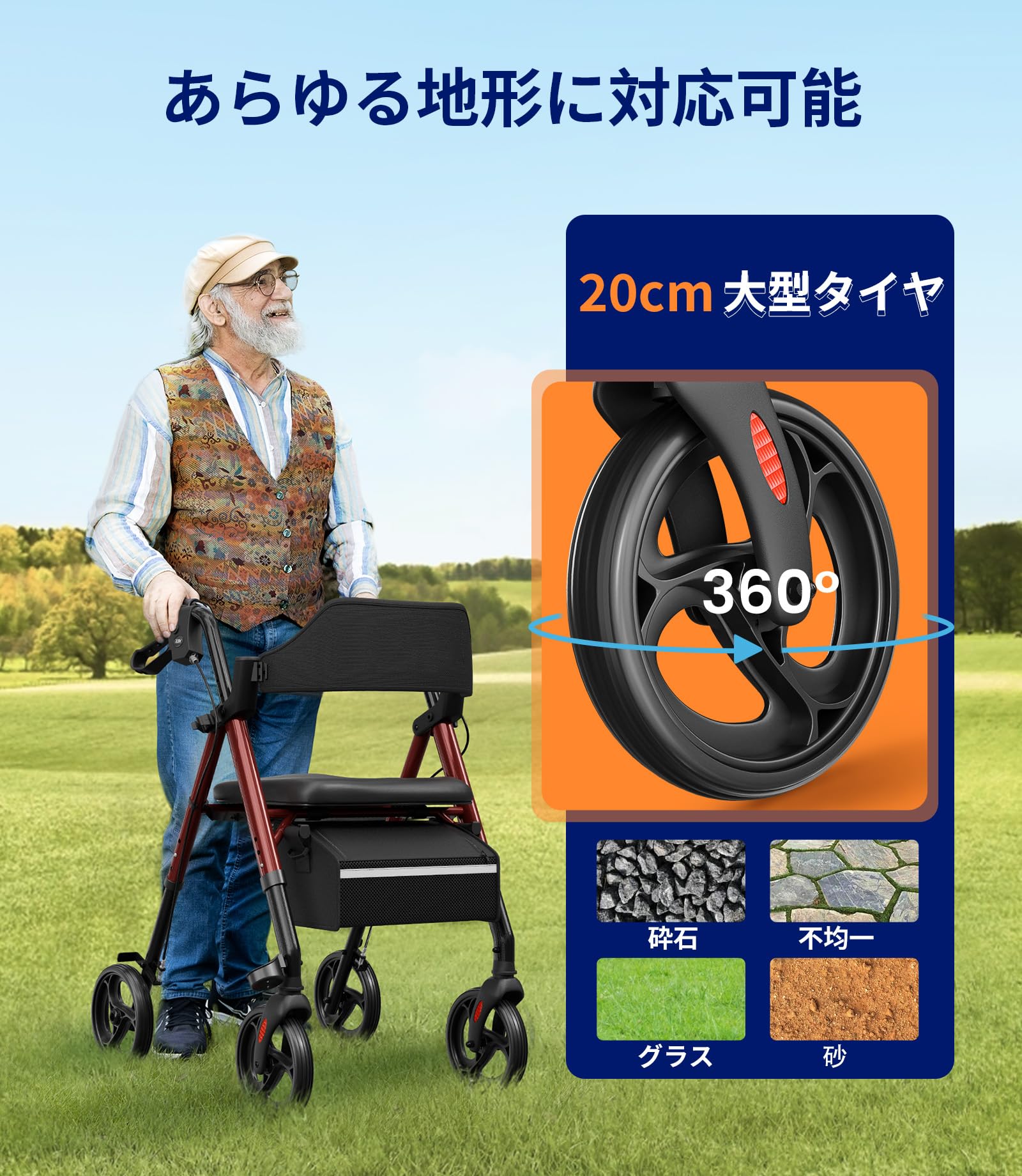 Amazon | 歩行器 歩行車 シルバーカー 高齢者用 折りたたみ 軽量