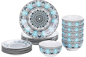 Veeweet Dinnerware Sets for 6