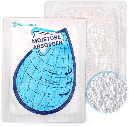 Miniatura 10 de Paquete de 12 bolsas colgantes para absorber la humedad, paquetes absorbentes de humedad con 6 ganchos reutilizables, paquetes de humedad, paquetes