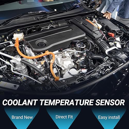 Miniatura 2 de F FIERCE CYCLE Sensor de temperatura del refrigerante para Jeep Grand Cherokee Durable No.5149077AB Sensor de temperatura del agua del tono dorado