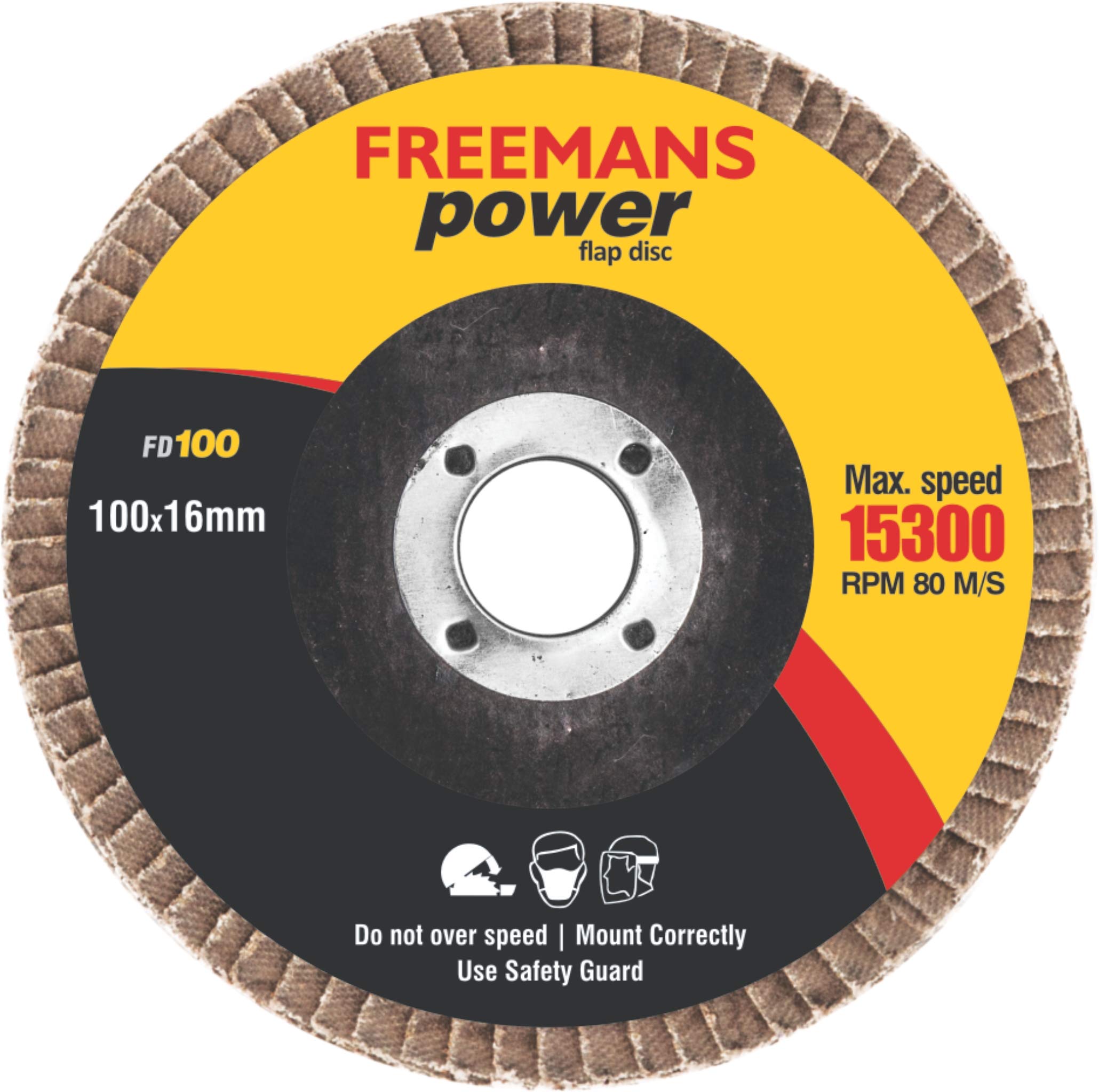 FREEMANS Flap Discs 100-80 gritt A80 (Set of 20pcs)…