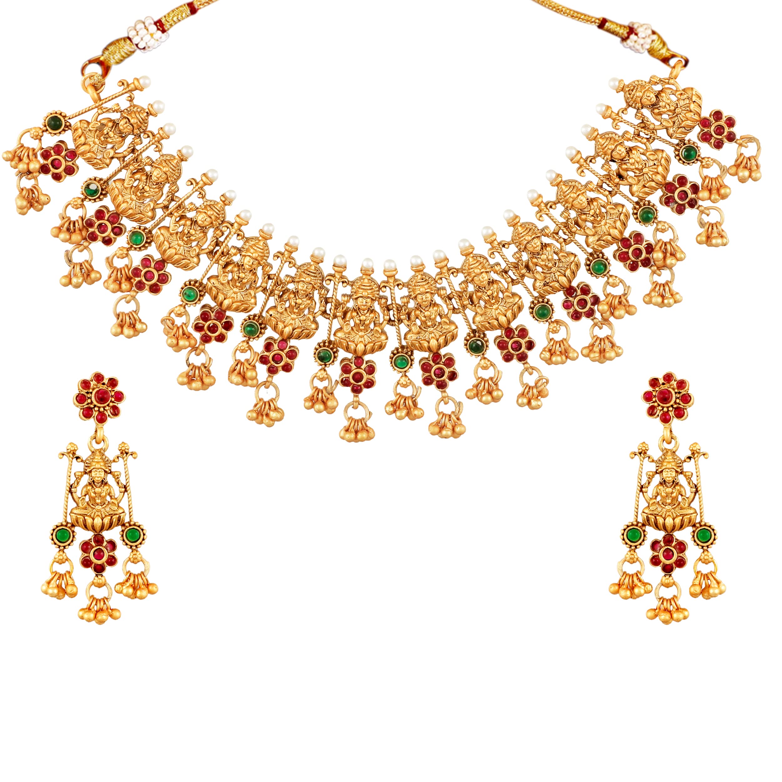 Mansiyaorange Traditional Multi Color South Indian Temple Choker/Short/Necklace/Imitation/Jewelry/Jualry/Necklace/Jewellery/julry Set For Women (B0B8XB4T7H) Amazon Price History, Amazon Price Tracker
