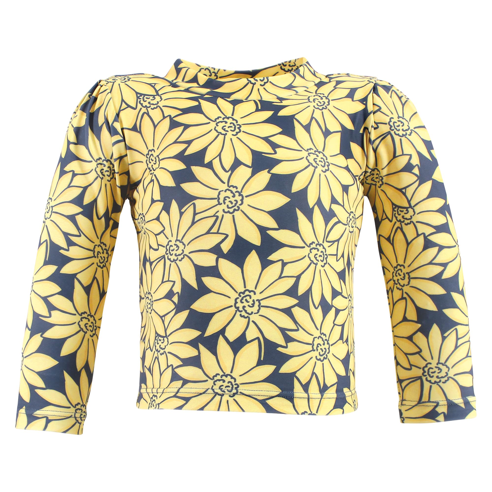 Hudson Baby Unisex Baby Swim Rashguard Set, Yellow Daisy, 3T