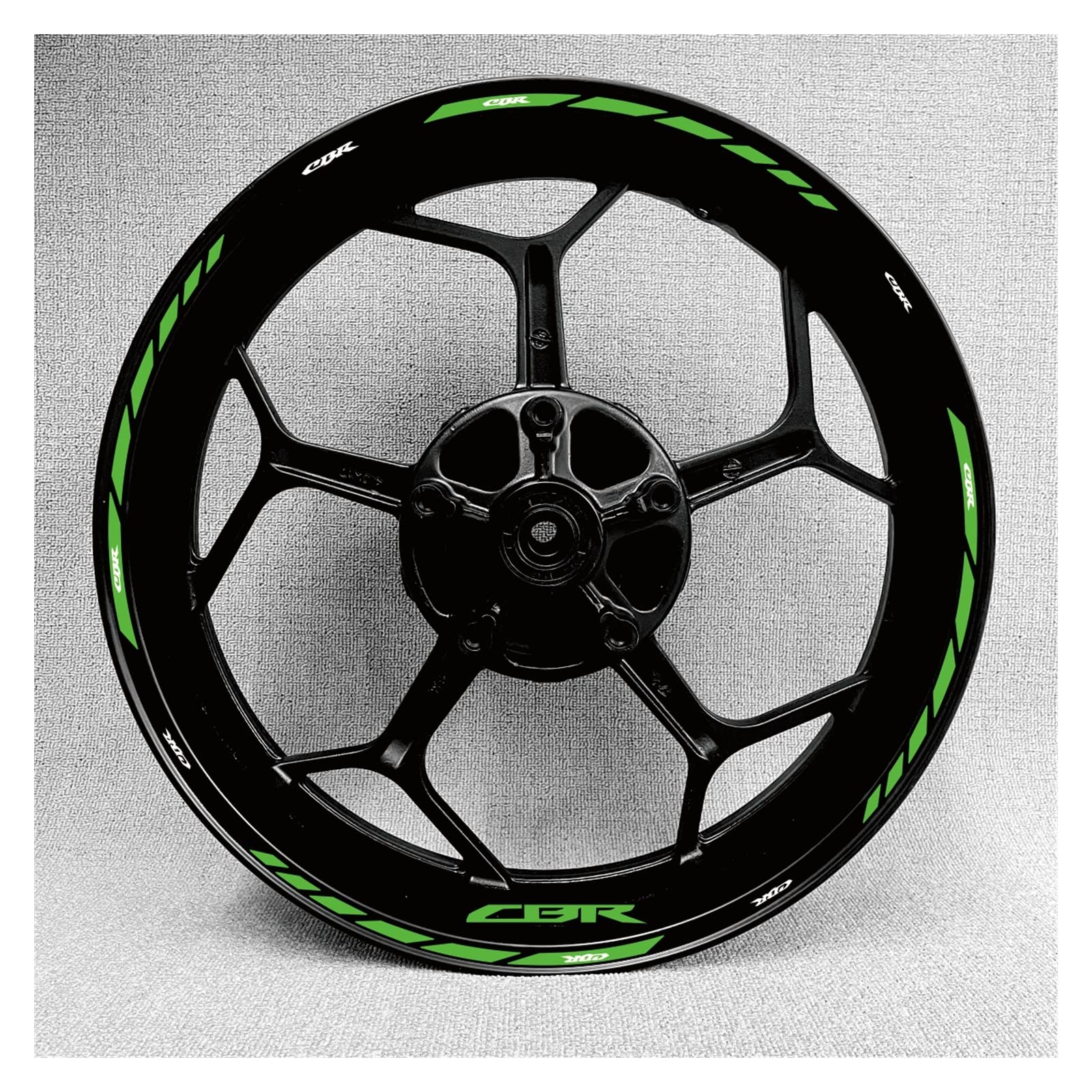 Autocollant jantes CBR réfléchissant et étanche pour roue moto