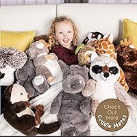 Vista 5 de Squirrel Products Cuddle Mates - Peluche de animal de peluche, 14 pulgadas, mapache