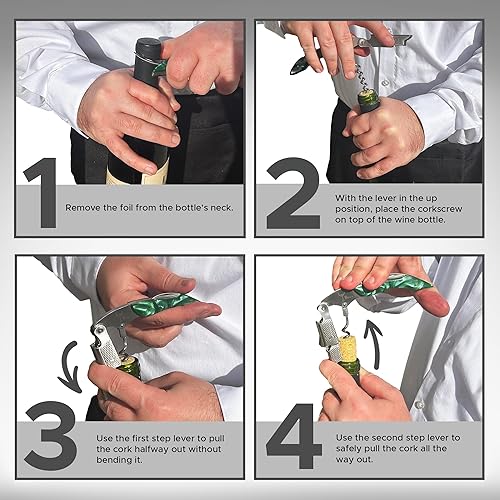 Miniatura 3 de Wino Wine Key! - Abridor de vino sacacorchos de sumiller profesional