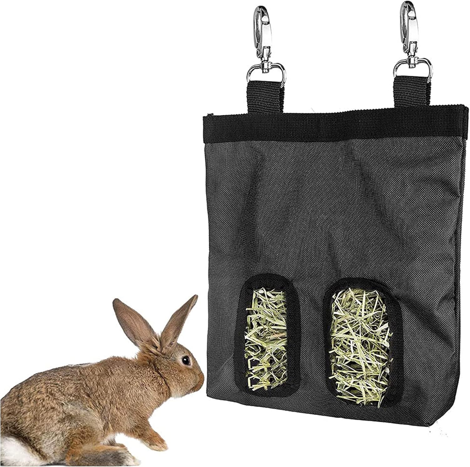 Sac de Foin Suspendu Petits Animaux, Supports de Stockage avec 1 Trous