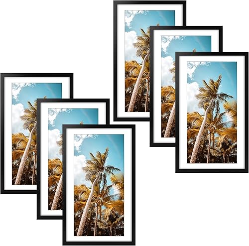 Vista 441 de Frametory, Portarretratos negro de 16 x 20 pulgadas, para fotos de 11 x 14 pulgadas con paspartú, molduras anchas (16 x 20 pulgadas, negro)