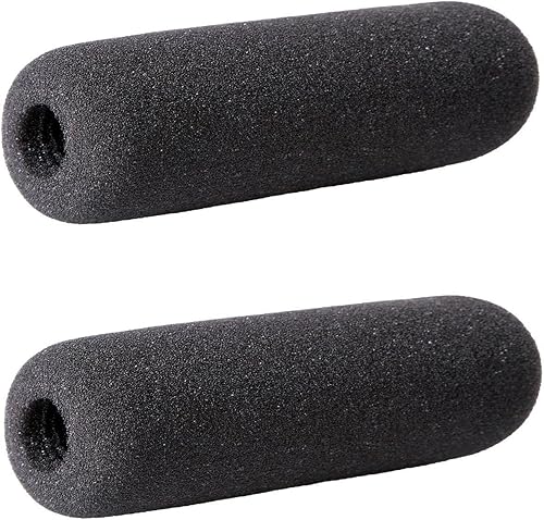 Movo Parabrisas de espuma F14 para micrófonos de escopeta de hasta 3.1 in, incluyendo el Azden SGM-PDII, SMX 10, ECZ-990 (2 unidades)