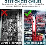 Câblodistributeurs 2000 Faites votre valise, 8 de pouce Zip Ties Noir, 200 x 3.6 mm Nylon longue boucles de liaison résistant aux UV auto-portant des attaches Zip avec résistance à la traction 40 lbs pour jardinage, bureau, atelier et plein air