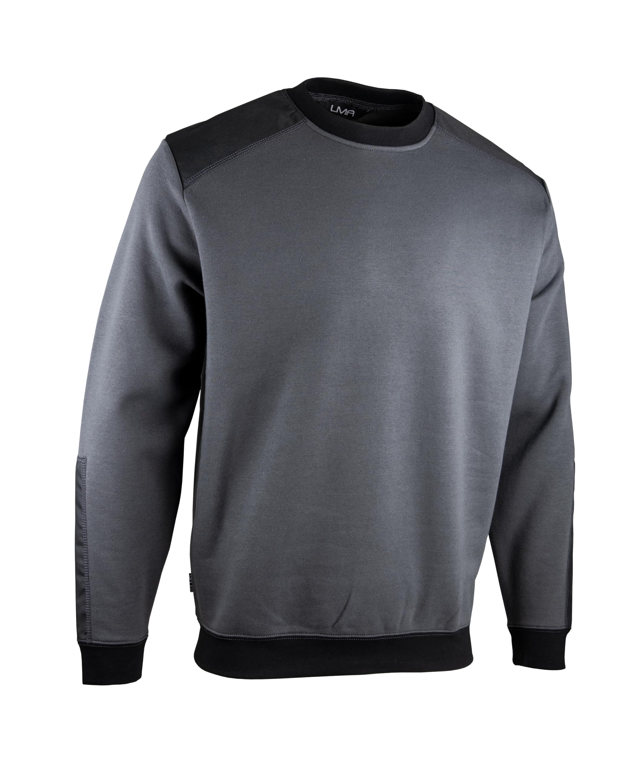 LMA Sweat de Travail col Rond BUCAREST - Gris Charcoal/Noir XL - 5 - Vêtements de Travail