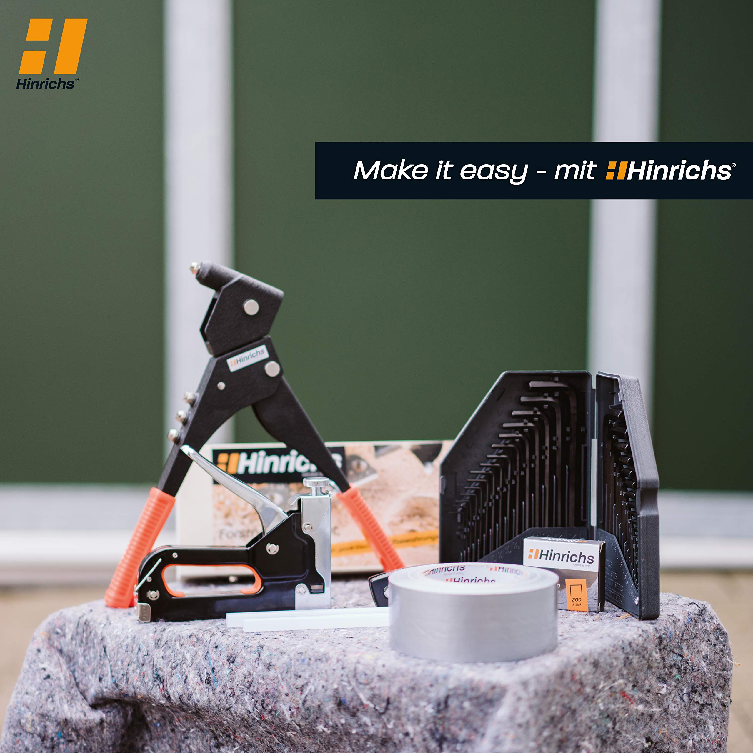 Hinrichs Kit de Mèches Forestières 17 Pièces en Coffret en Bois - Kit de Mèches Forstner 15 à 40 mm - Fraiser Mèches à Bois - Meches à Trous pour Branches