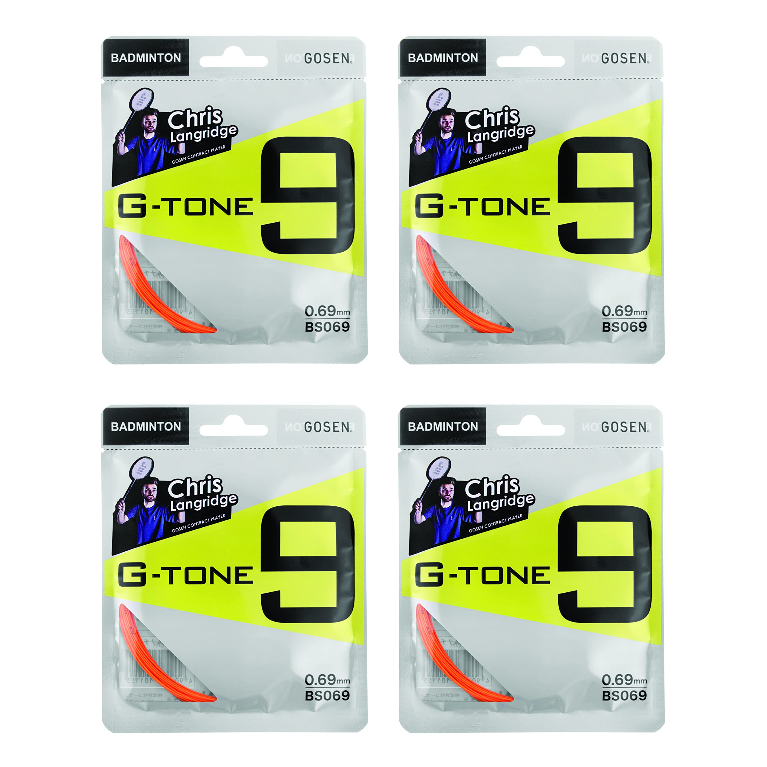 Gosen G-Tone 9 Badminton String Orange 0.69mm (Pack of 4) - Made in Japan (B07FKQRMKD) Amazon Price History, Amazon Price Tracker
