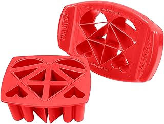 FunBites Food Cutter for Kids, Red Hearts