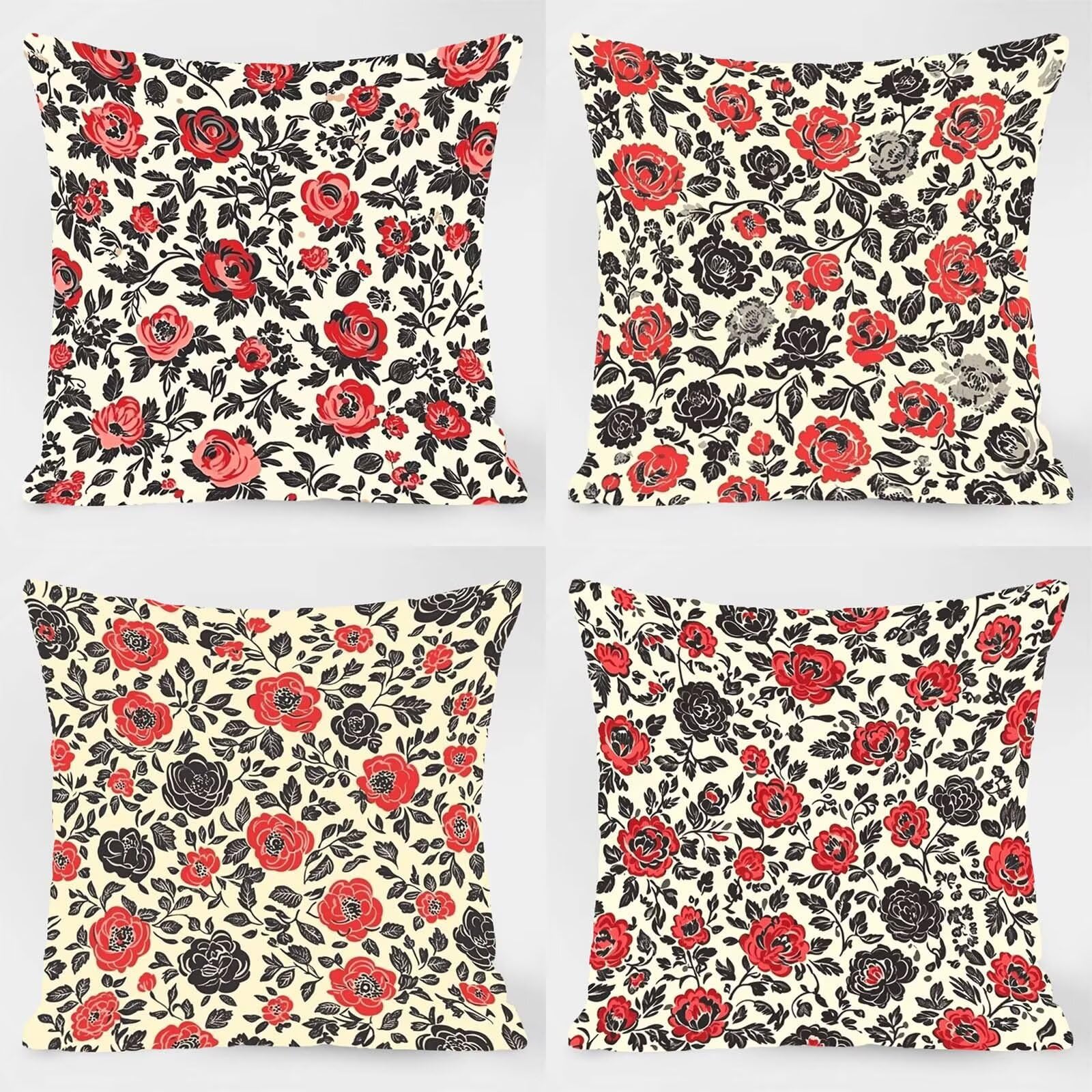 Housse de coussin extérieur 40x40 imperméable pour canapé de jardin beige
