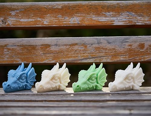 Miniatura 4 de Molde de cuerno de dragón, molde de vela de dragón, molde de fundición de resina de dragón, moldes para hacer jabón, molde de silicona para velas