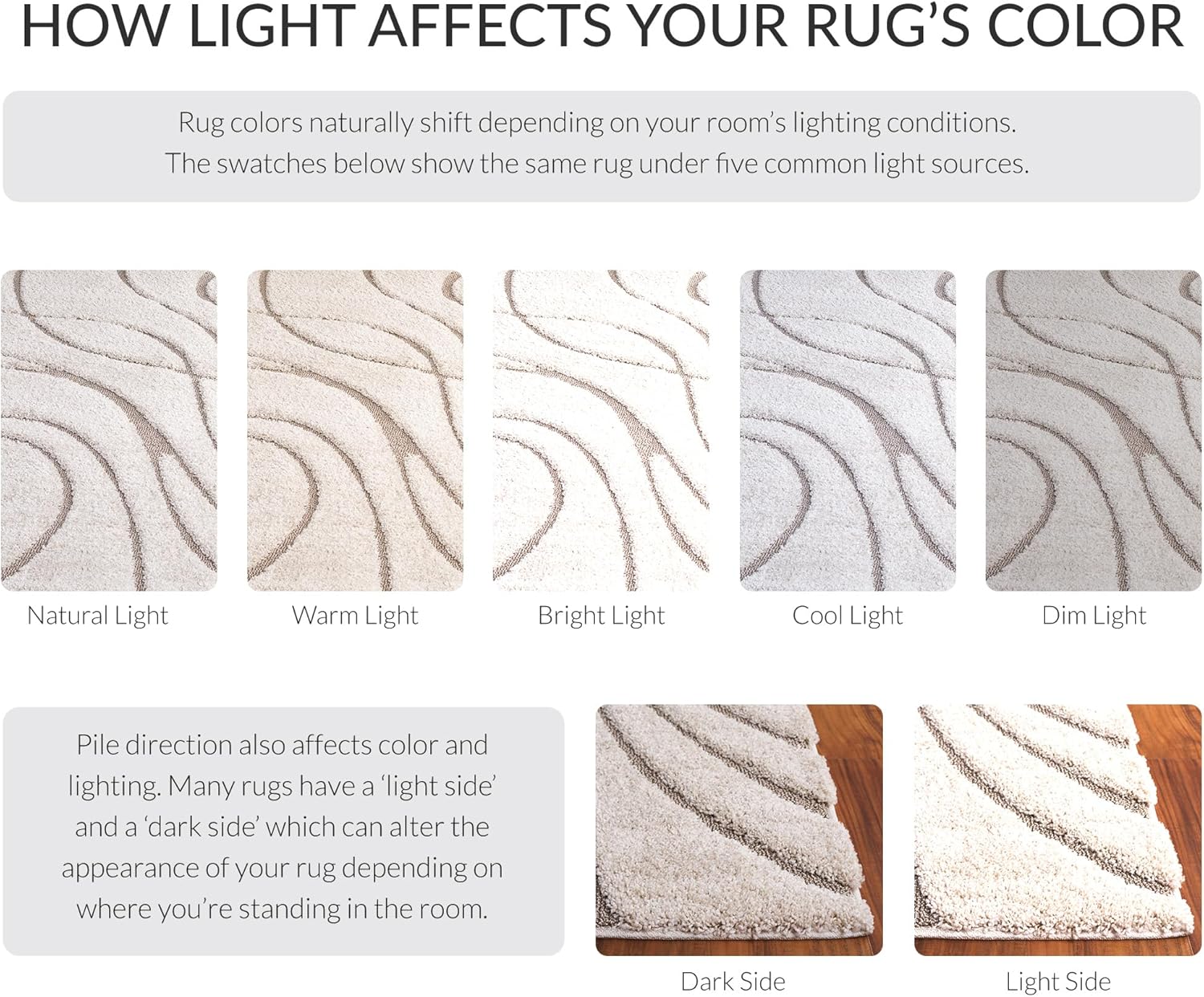 SAFAVIEH Florida Shag Collection X-Large Area Rug - 11' x 15', Cream & Beige, Non-Shedding & Easy Care, 1.2-inch Thick Ideal for High Traffic Areas in Living Room, Bedroom (SG471-1113)
