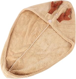 Beavorty Chapéu De Cabelo Seco Chifre Toalha De Secagem Rápida Toalhas De Microfibra Para Cabelo Toalha De Microfibra Toalha De Secagem Rápida Toalhas De Cabelo De Microfibra Touca De