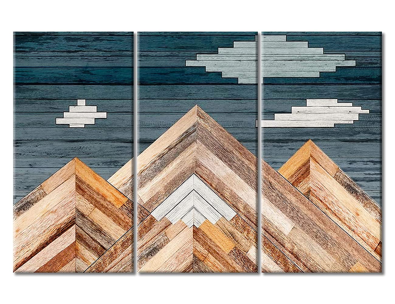 TUMOVO Wall Decorations for Living Room Mountains with Clouds Picture ...