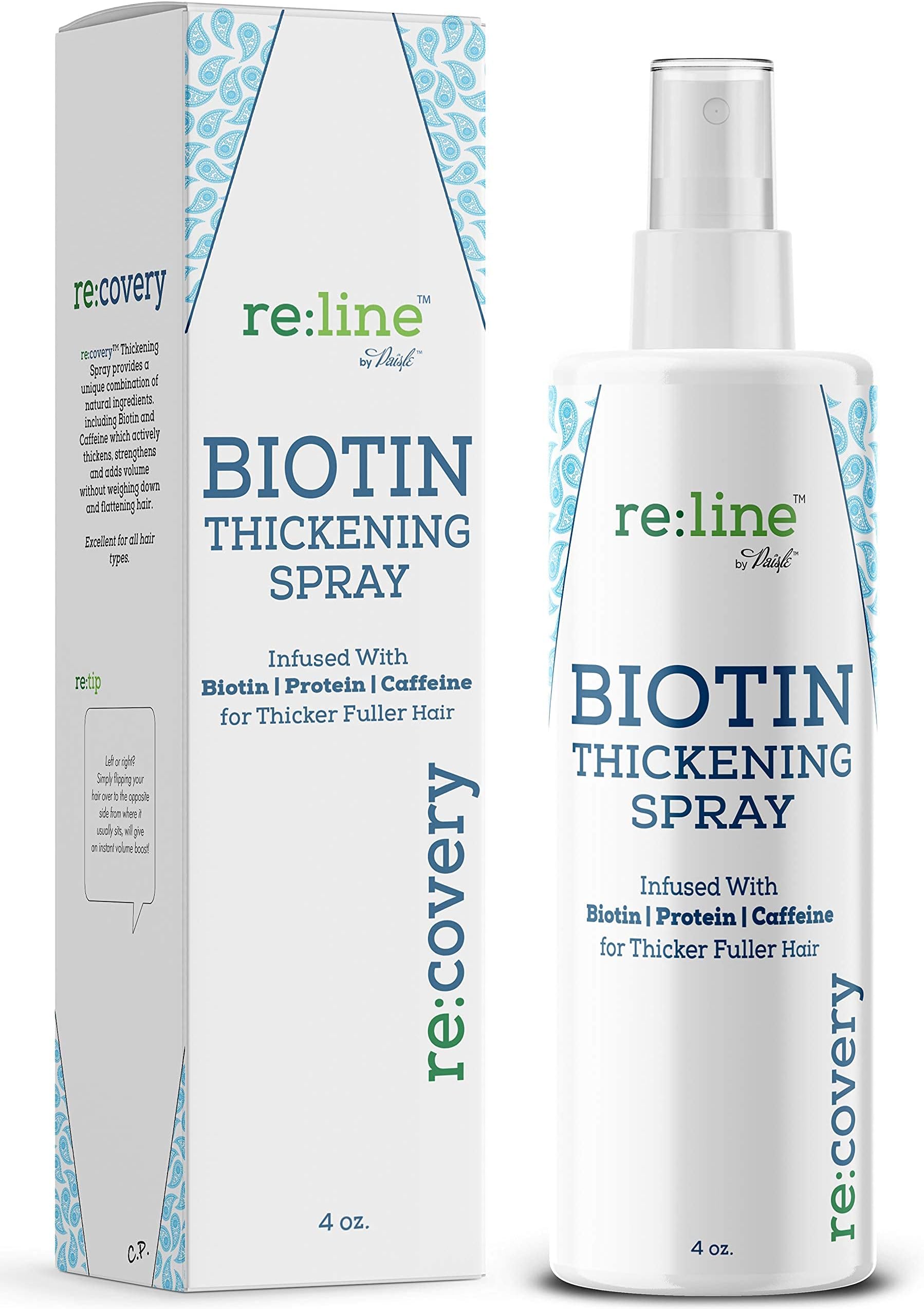 Biotin Hair Thickening and Growth Spray for Thinning and Texturizing - Hair Loss Prevention Tonic for Men and Women
