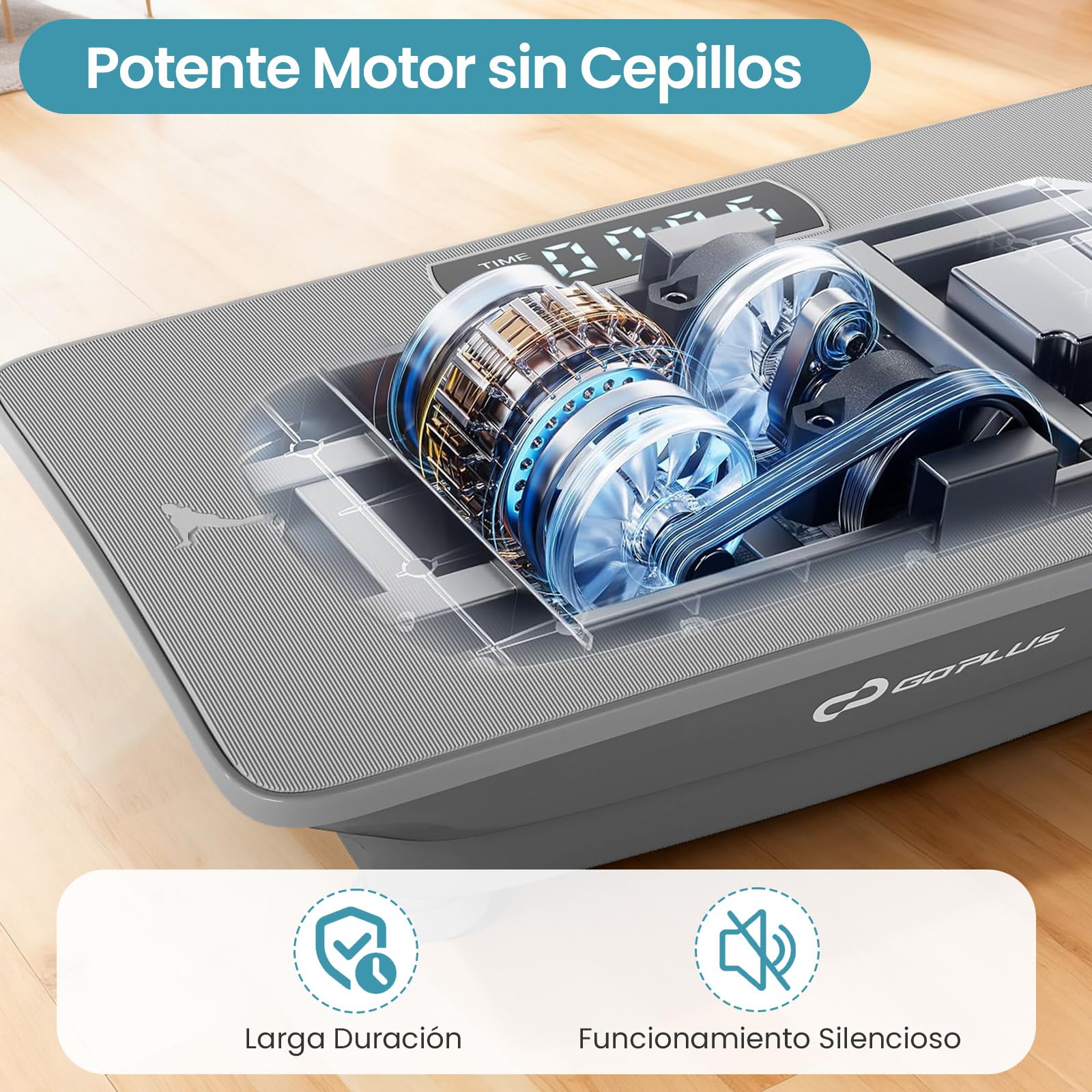 COSTWAY Plataforma Vibratoria Muscular, Plataforma Vibración con Sensor de Gravedad, 10 Intensidades Ajustables, Mando a Distancia, Bluetooth, Máquina de Entrenamiento para Hogar
