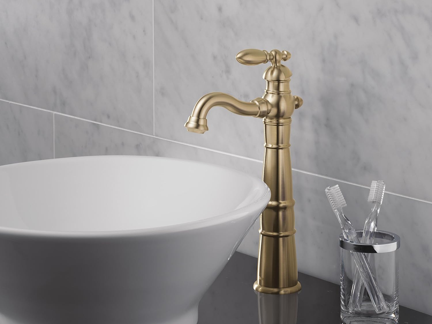 Limited Discount DELTA FAUCET 755LF-CZ Vessel, 5.38 x 2.56 x 5.38 inches, Champagne Bronze Creative Product DELTA FAUCET 755LF-CZ Vessel, 5.38 x 2.56 x 5.38 inches, Champagne Bronze
