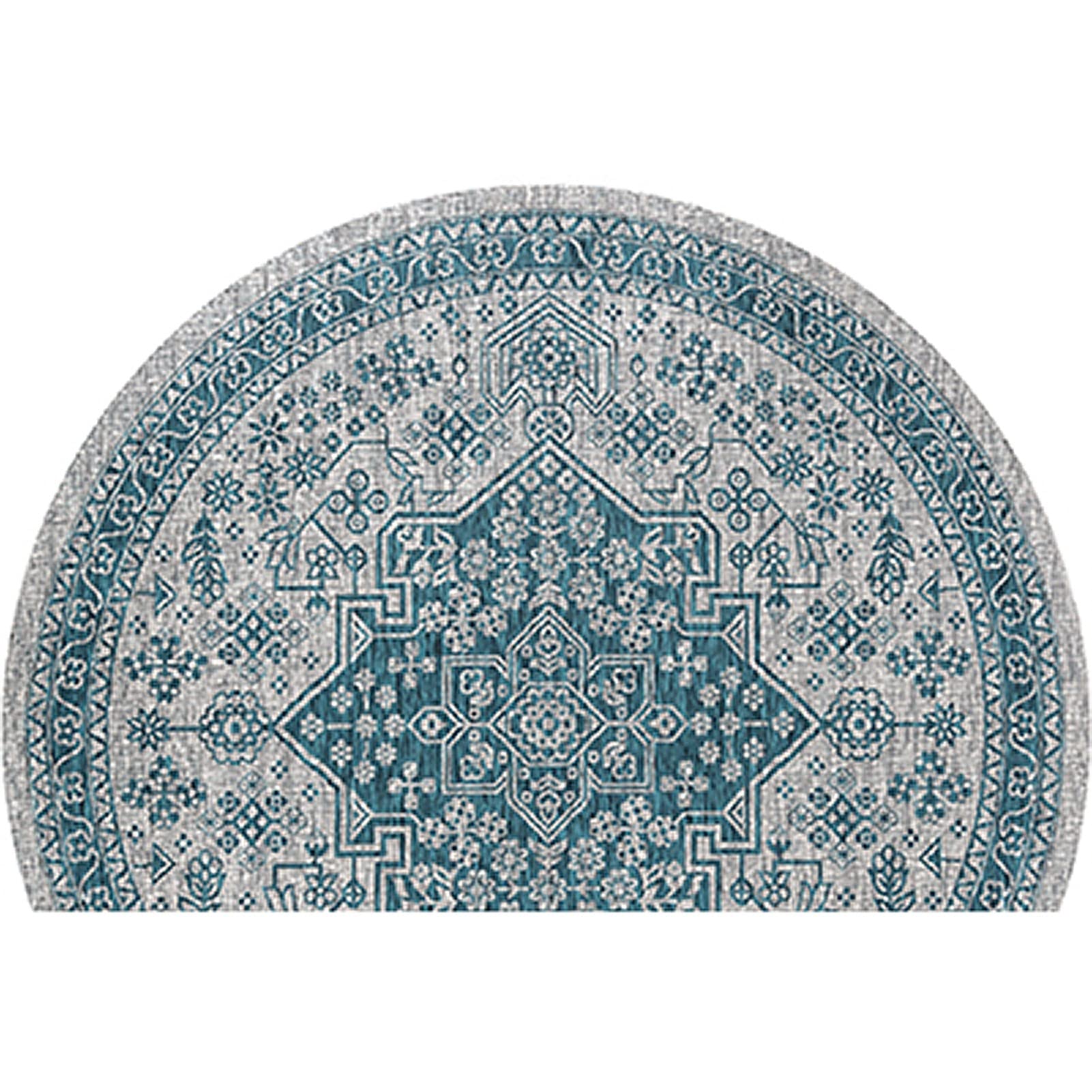 YEARLY Extra große halbrunde Fußmatte, American Welcome Mat, Outdoor Indoor Eingangsmatte rutschfeste Fußmatte im europäischen Stil für den Einstieg (Color : H, Größe : 70 * 110cm)