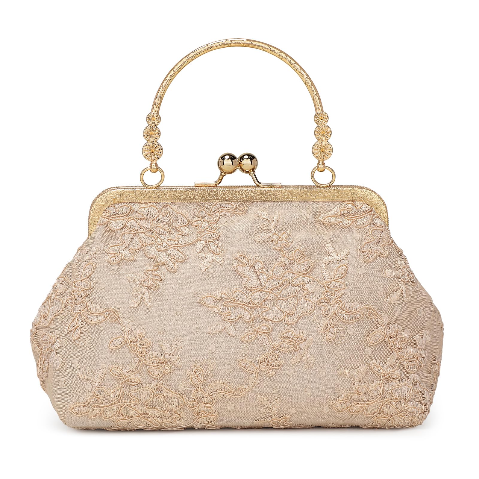 UBORSE Vintage Lace Floral Clutch Purse