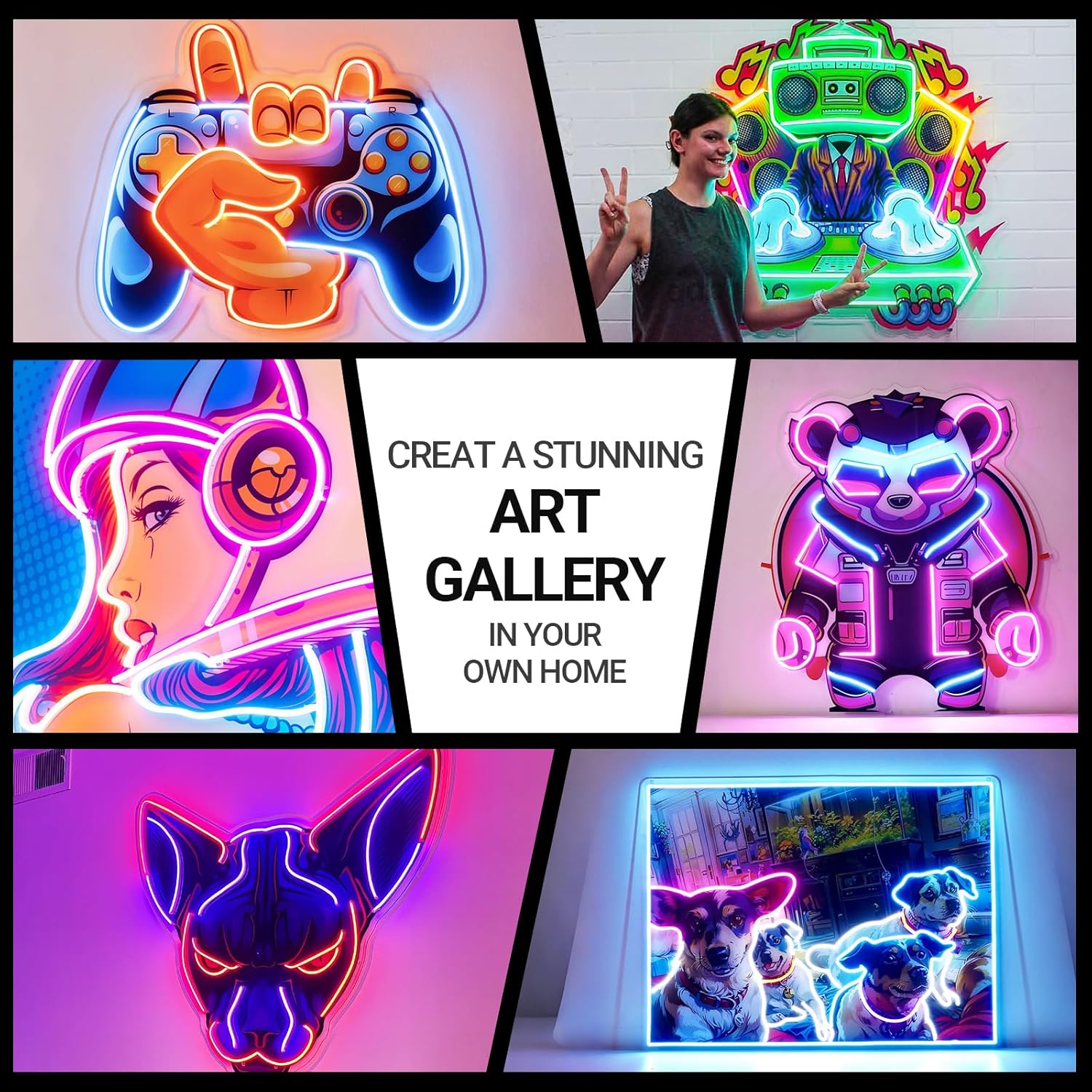 Custom Logo Neon Sign Personalized, UV Printed Neon Design, Business Logo Customized, Neon Logo Customizable, LED Light Up Sign for Backdrop Business Company Wall Decor Shop Bar