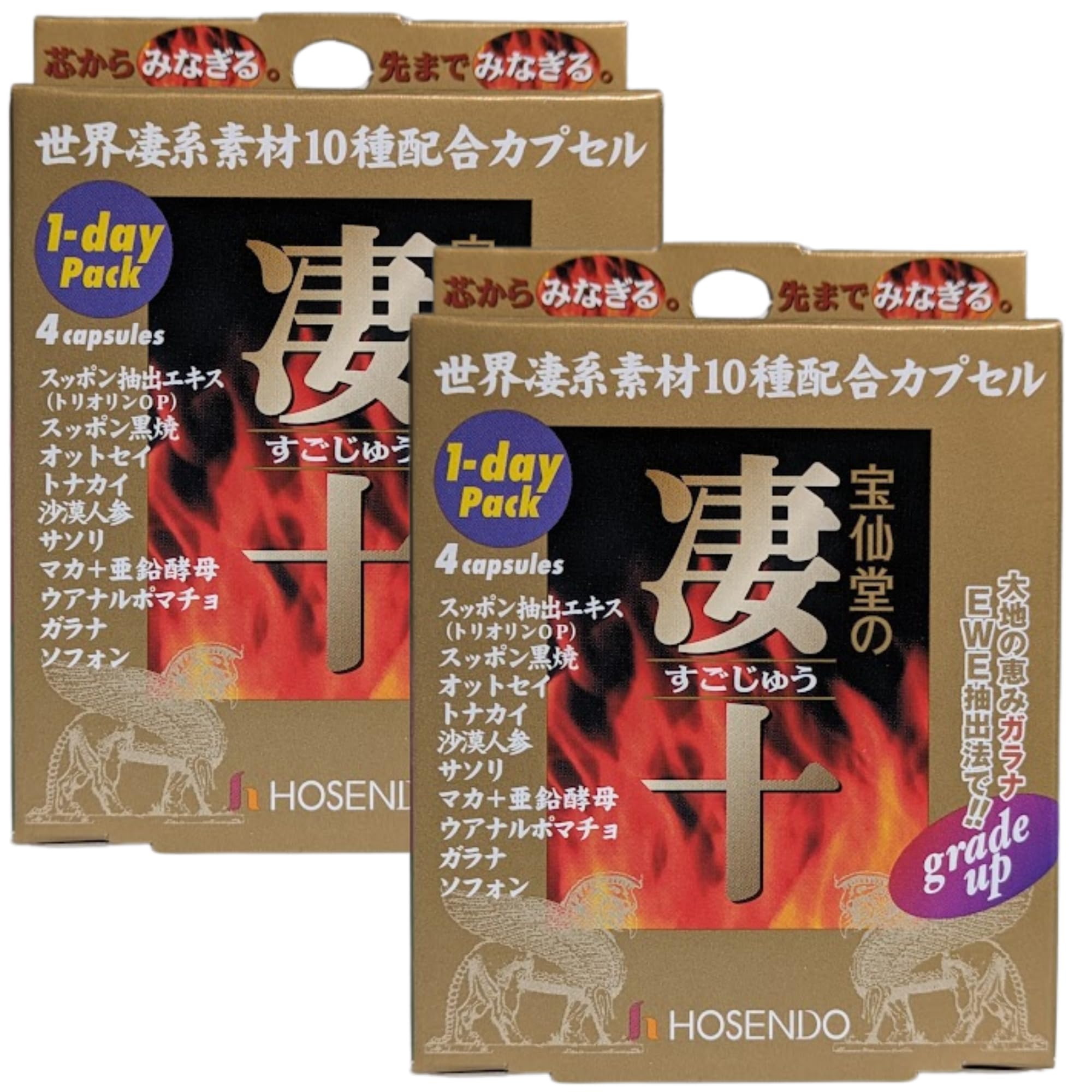 Amazon.co.jp: 凄十 すごじゅう サプリメント 1dayパック 2箱セット（4