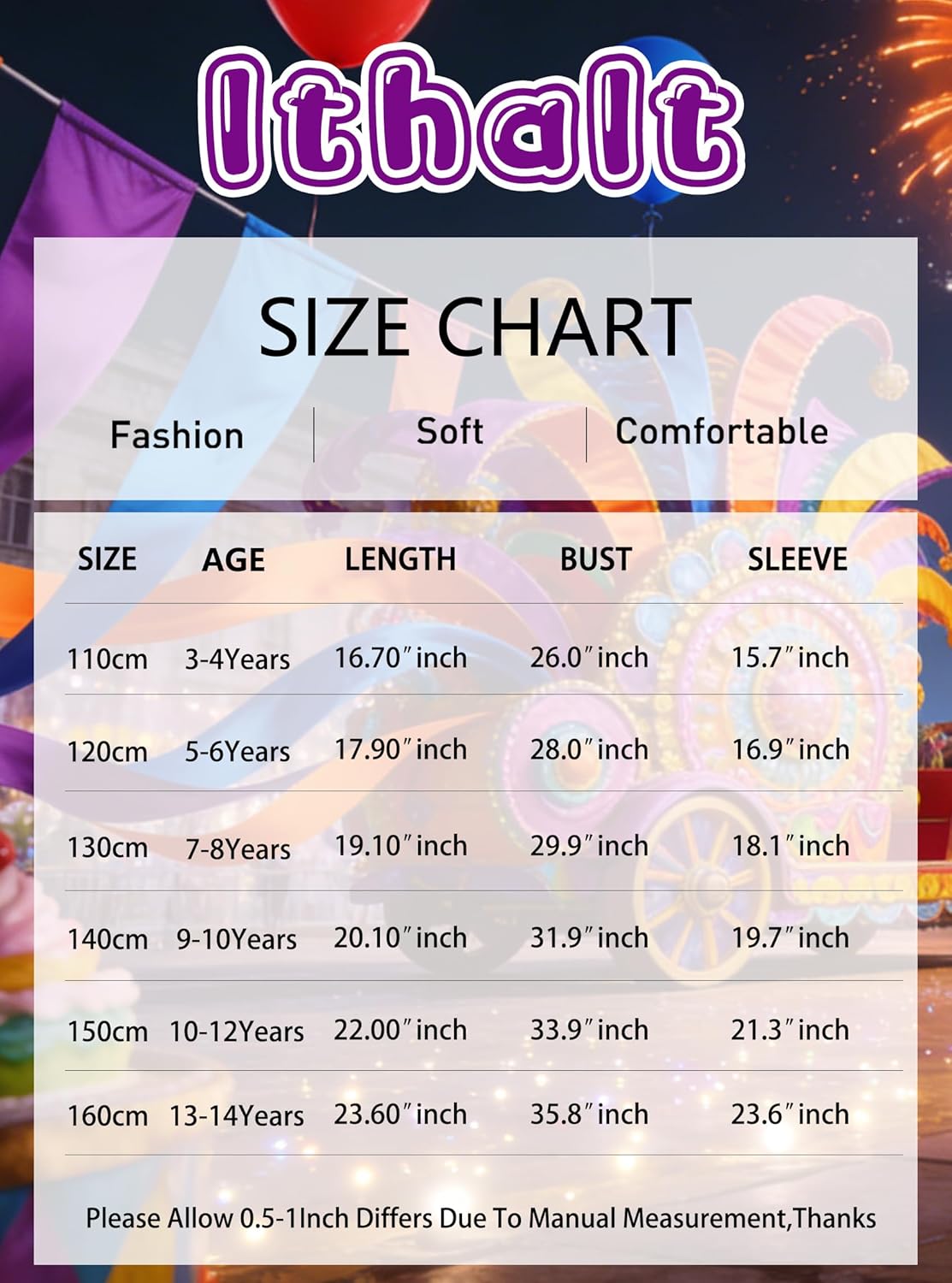 Kids Carnival Shirt Boys Girls Fat Tuesday Tshirt New Orleans Carnival Party Long Sleeve Tops - Image 7