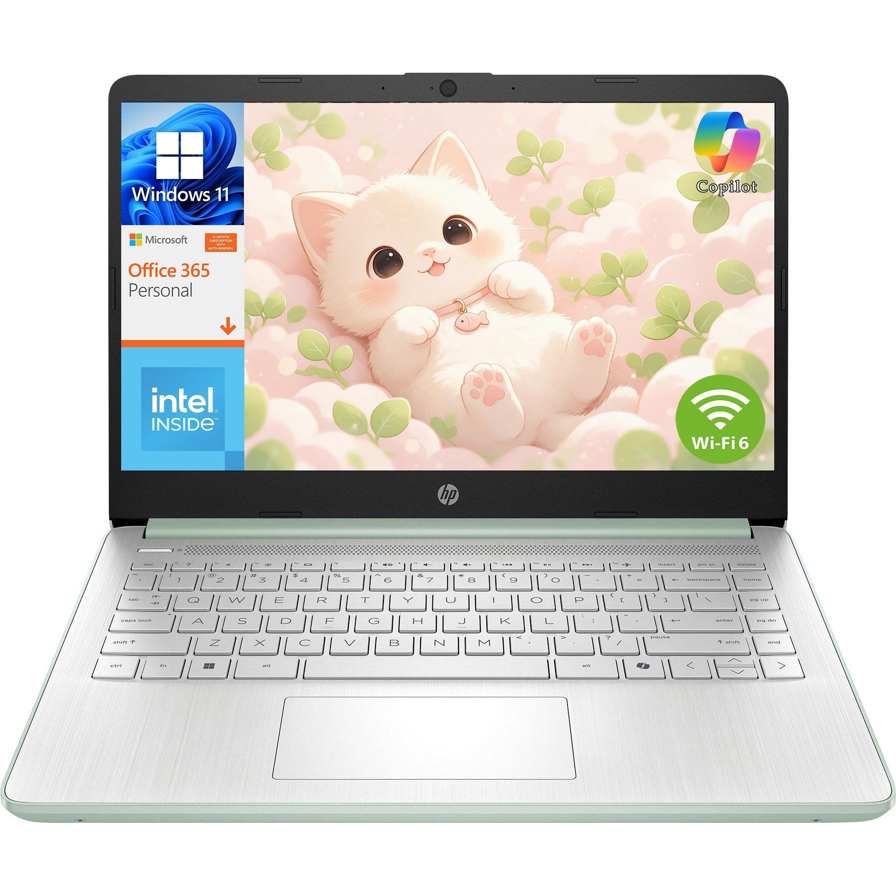 HP 2026 Essential Laptop, Intel CPU, 128GB Storage, Office 365, Copilot AI