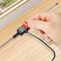 Vista 2 de Antena dipolo universal de radio FM, 75 ohmios, 16 pies, enchufe macho con tornillo F para el hogar, audio AV, receptor estéreo