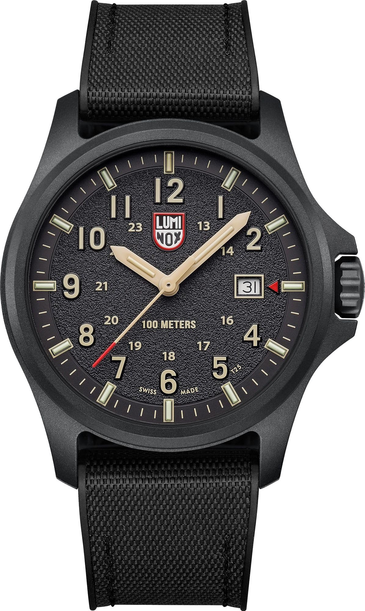 Luminox Orologio analogico al quarzo da donna con cinturino in gomma XL.1961, Nero, cinghia