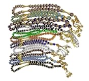Lot 4 Crystal Tasbeeh Sebha Tasbih Sibha Subha Rosary Masbaha Muslim Islamic Islam Worry Bead Prayer Beads 33 Handmade Salah Salat Namaz Allah Muhammad Zikr Dhikr Thikr