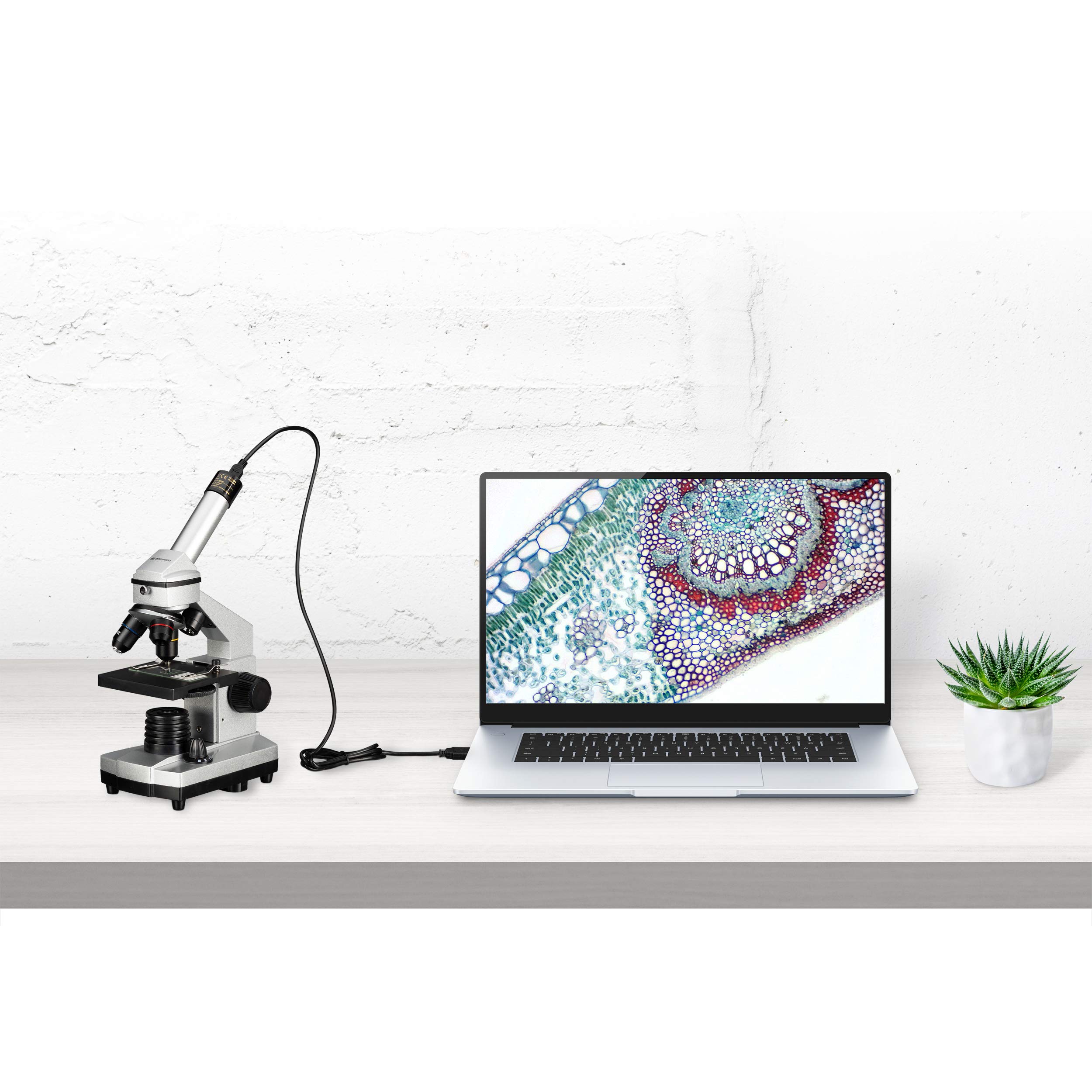 BRESSER JUNIOR Set Microscopio 40x-1024x con Custodia rigida