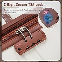 Vista 168 de Merax Equipaje, maleta extensible rígida con ruedas giratorias ligeras, Negro -, 40/48/52