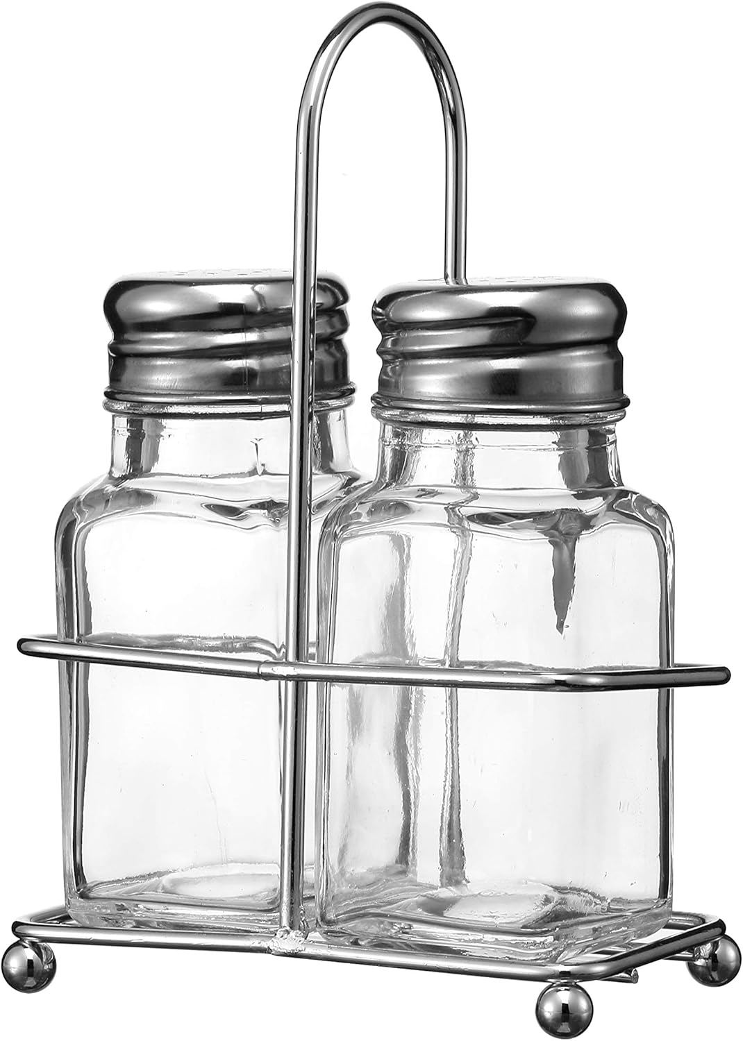 Gala Houseware 2 Pack Salt and Pepper Shaker Set, Salt Shaker Spice Dispenser with Stainless