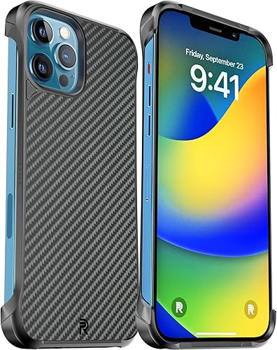 Miniatura 2 de REBEL Funda para iPhone 12 Pro Max Serie Flex Lados expuestos para mayor comodidad, fibra de aramida, fuerte compatible con MagSafe, esquinas