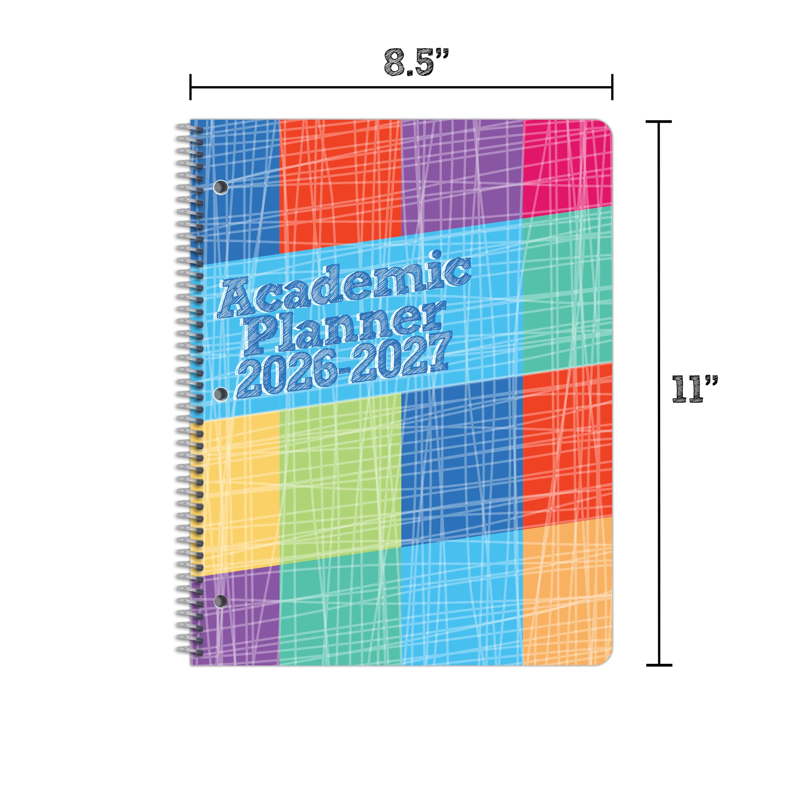 Agenda escolar escolar escolar 2026-2027, tamaño grande (8.5 x 11 pulgadas) con tapa Imagine
