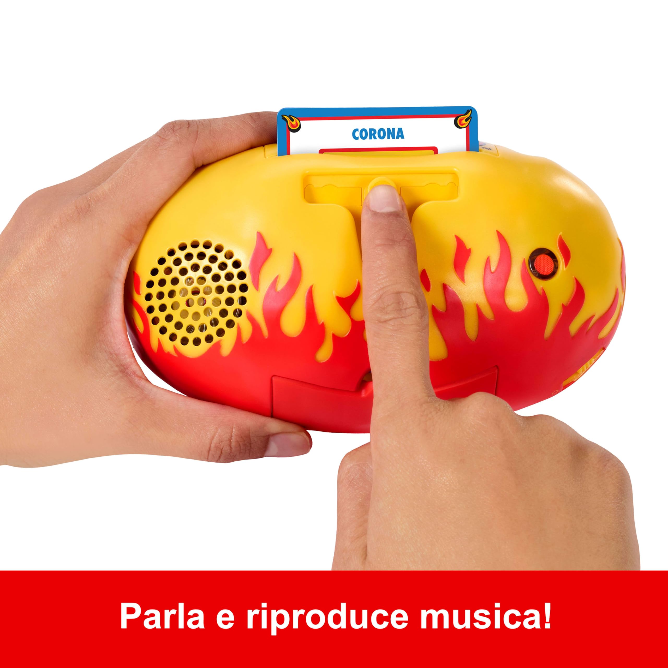 Mattel Games - Pictionary PIC-Tato, Gioco della Patata bollente con indizi in Italiano, pennarelli cancellabili e lavagne​​​​, Parla e riproduce Musica, Giocattolo per Bambini, 8+ Anni, JHC61
