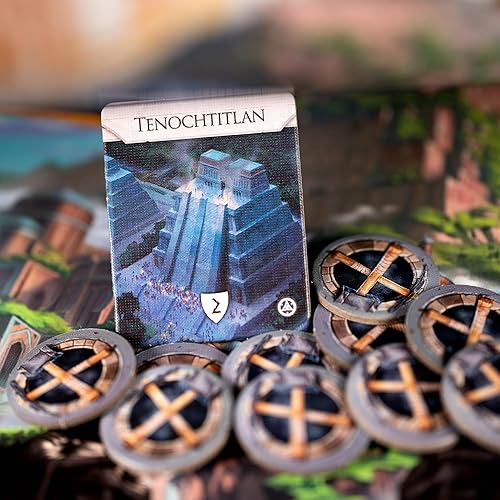 Miniatura 5 de Funforge Expansión Monumental Lost Kingdoms juego de mesa de civilización y construcción de mazos, añade un quinto jugador, mayores de 10 años, 1-5